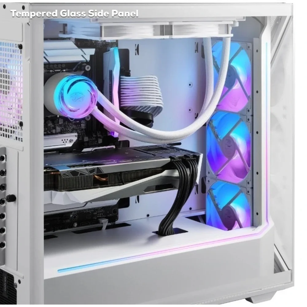 iBUYPOWER SWA7R6601 Slate 9 Mesh Gaming Case‎ - White - MSRP $1,749.99